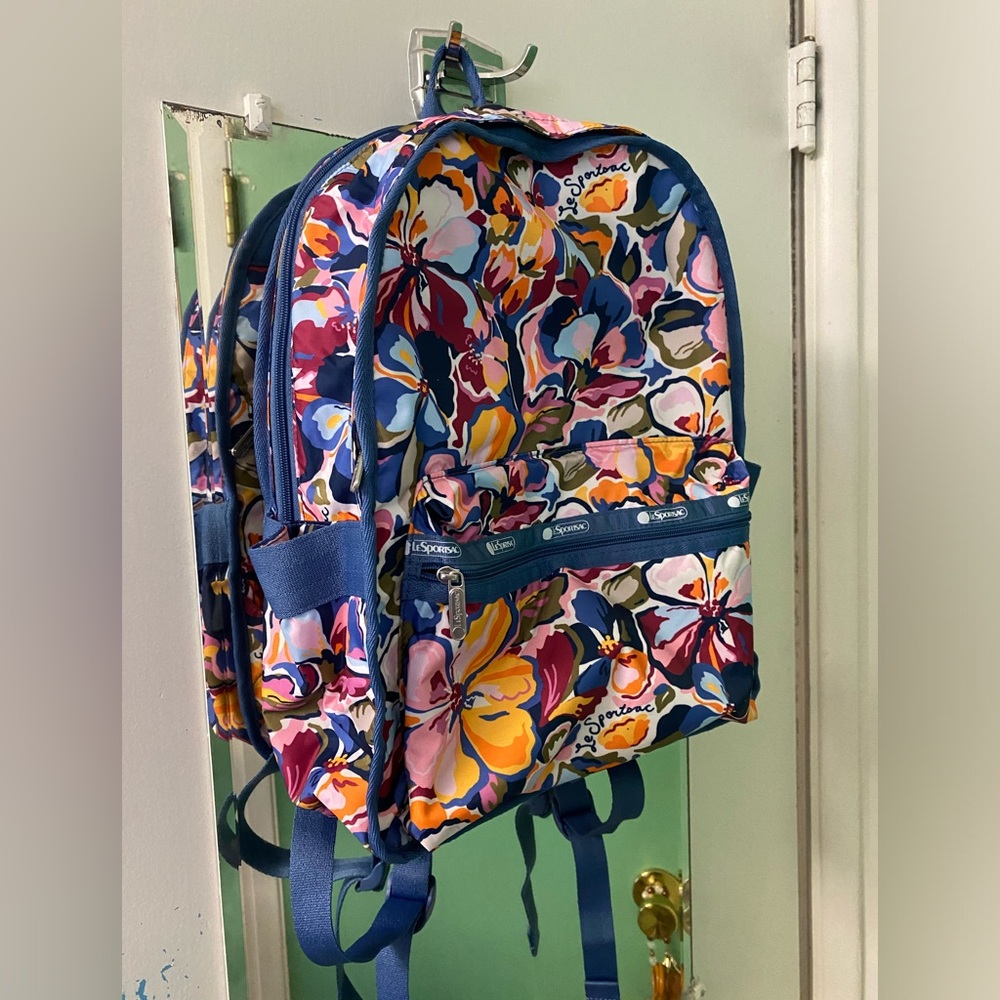 Le Sport Sac Route Backpack - Multicolor Double Zipper